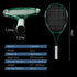 Tennis Rackets Set for 2 Players Recreational, Pre-Strung 27 Inch Light Adult Racquet Set with Tennis Balls