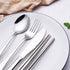 Portable Stainless Steel Flatware Set with Waterproof Case, Travel Camping Cutlery Set, Silverware Dinnerware Set