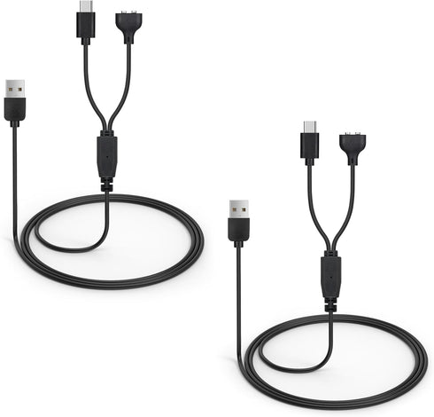 2-Pack Charger Replacement for Delupet Dog Training Collar, Magnetic Charging Cable for Yawpet Shock Collar