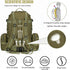 Large Military Tactical Backpack for Men, 40-50L Bug Out Bag, Army 3 Days Assault Pack with Molle System