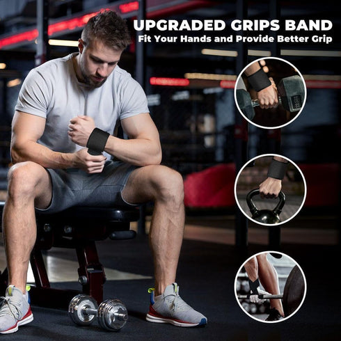Lifting Straps, Weightlifting Straps, Deadlift Straps with Padded Neoprene for Power Lifting and Fitness Workout