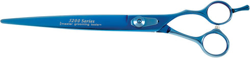 Master Grooming Tools 5200 Blue Titanium Shears - High-Performance 8½" Straight Shears for Dog Grooming