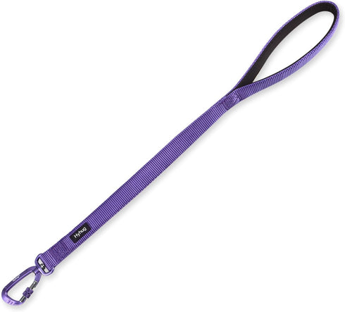 Hyhug Pets 24 Inches Nylon Short Leash with Comfort Handle, Lightweight Aluminium Carabiner for Large Dogs