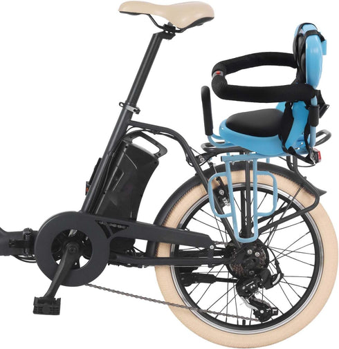 Sippyssy 6 6 Kids Bike Seat, Back Mount Child Bike Seat Attachment for Adult Bike,Child Bike Seat with Handrail