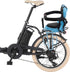 Sippyssy 6 6 Kids Bike Seat, Back Mount Child Bike Seat Attachment for Adult Bike,Child Bike Seat with Handrail