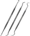 Hotop 3 Pieces Dog Dental Tooth Scaler and Scraper, Stainless Tools for Pet Teeth Cleaning