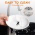Dorakitten Ceramic Cat Food Plates, Wide Bowls for Wet Food, Shallow Dishes for Kittens with Non-Slip Mat