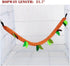 SEIS 5pcs Hamster Hanging Cage Accessories Set Leaf Wood Design Hammock Channel Ropeway Swing for Guinea Pig Rat Birds
