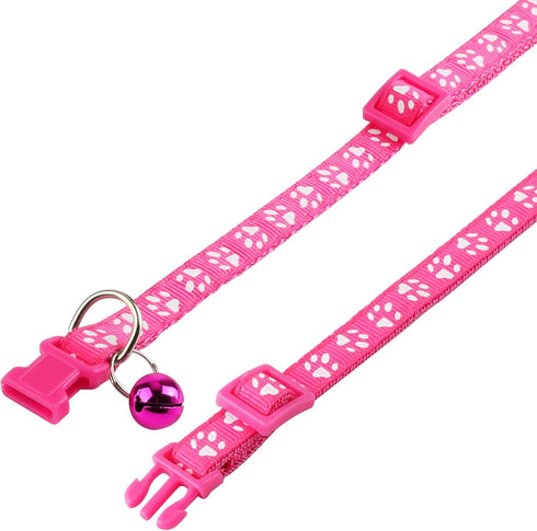Puppy Collars with Bell, Adjustable Litter Collars for Newborn Pets, Set of 19