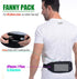 USHAKE Running Belt - Ultra Light Bounce Free Waist Pouch Bag for Men or Women - Fitness Workout Waist Pack (BLACK)