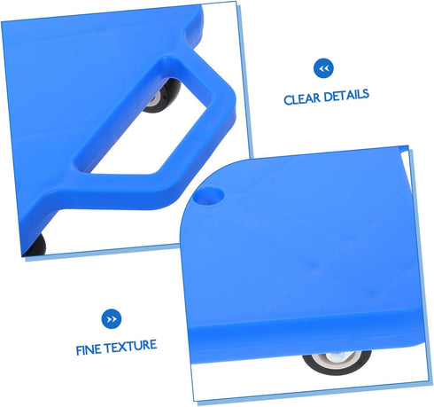 Play Scooter Board with Plastic Casters Square Floor Scooter for Boy Girl for Gym Activities Promotes Balance