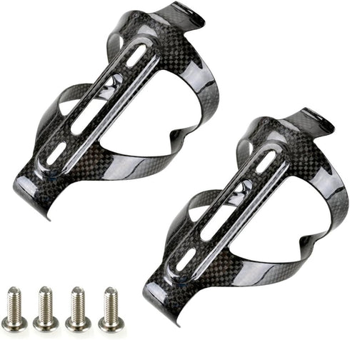 PERGEAR Carbon Fiber Lightweight Bicycle Water Bottle Cage for Cycling