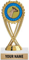 5.5" Gold Dairy Goat Trophies, Custom Olympia Dairy Goat Trophy Award