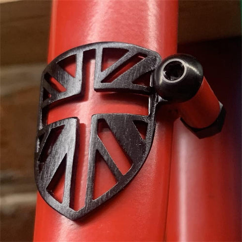 Folding Aluminum Alloy Protective Stickers for Bicycles, Brompton Sticker Fork Bottom Bracket Rear Fork