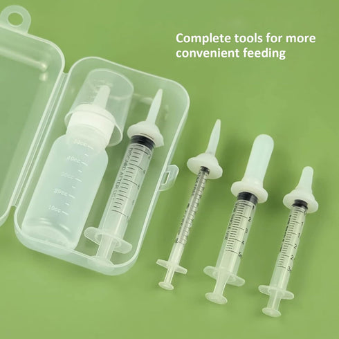 Generic Pet Bottle and Replacement Mini Pacifier with Syringe for A Variety of Time Slots Kitten and Puppy, Puppy