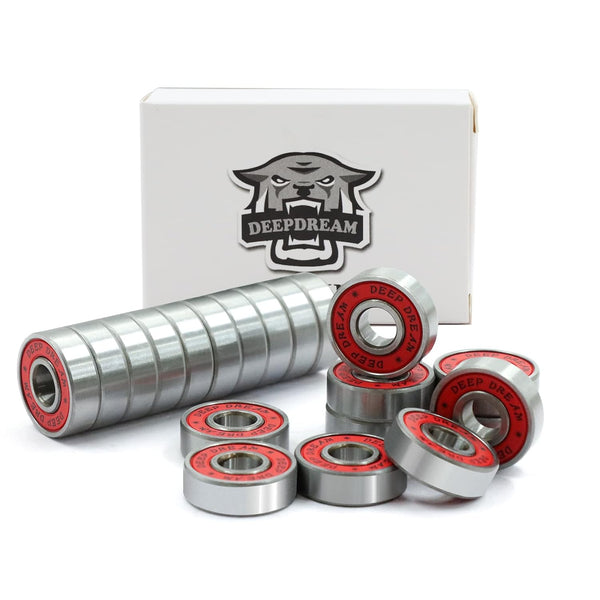 Premium 20Pcs 608rs Skateboard Bearings, Longboard Bearings (8x22x7mm) for Double Rubber Sealed Deep Groove