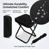 ZLverdeza Backpack 2-in-1 260LBS Foldable Stool, Portable Camping Stool with Sling Bag, Capacity Lightweight Aluminum