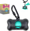 Dog Poop Pickup Bags Holder Dispenser with Standard-Sized Leak-Proof Scented Doggy Waste