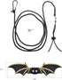 KUDES Adjustable Bearded Dragon Leather Harness Leash, S/M/L 3 Chest Pack with Cool Wings for Small Pet Animals