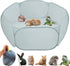 Small Animal Cage Tent Playpen with Fabric, Breathable Transparent Pet Playpen, Portable Yard Fence for Outdoor/Indoor