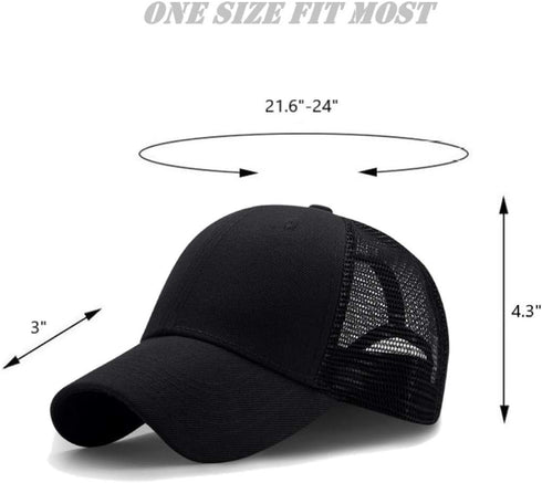 Workout Hat for Men and Women - Gym, Mesh, Athletics, Dad, Fishing, Trucker, Running, Ponytail Hat