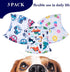 MICOOYO 3 Pack Belly Bands for Male Dogs, Reusable Washable Dog Diapers, XSmall (S, Car) for Puppy Doggie
