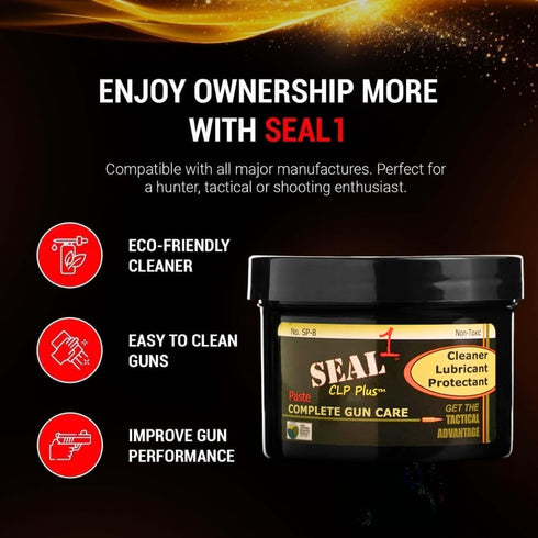 1 (8 oz) SEAL CLP Plus Paste I Cleaner Lubricant Protectant I Dissolves Carbon & Fouling I Protective Barrier I Long
