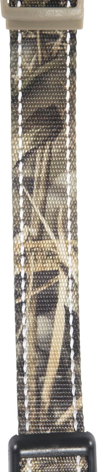 Browning Classic Performance Webbing Pet Collar, Fully Adjustable, Solid Colors and Camo Patterns, Realtree MAX-7, Small