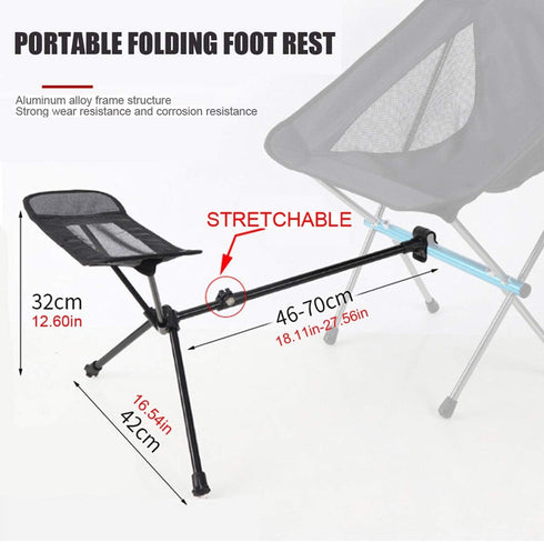 HI SUYI Backpacking,Durable 600D Portable Camping Chair Foot Rest Lightweight Heavy Duty Folding Outdoor Picnic Beach