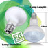 Reptile Heat Lamp 75W 2 Pack, UVA Basking Light Bulbs for Bearded Dragon, Turtle, Lizard, with Temperature Strips