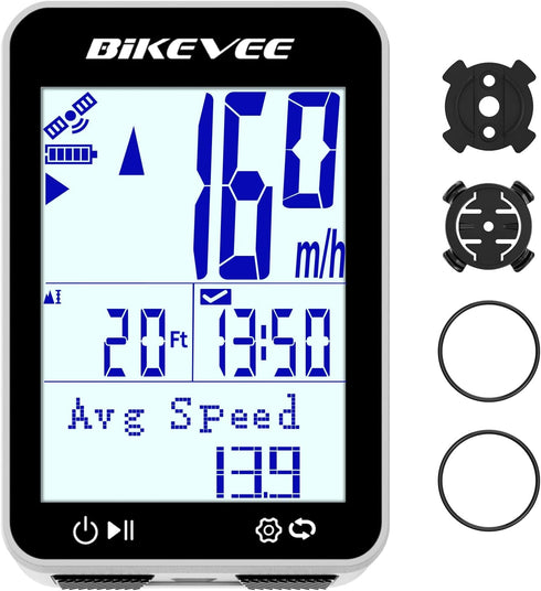 GPS Speedometer & Odometer - Wireless Bike Computer, Auto Start/Stop, Auto Backlight,