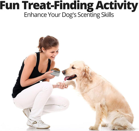 3 Pack Dog Scent Training Kit, Nosework Containers for Dogs, Aluminum Scent Boxes for Training