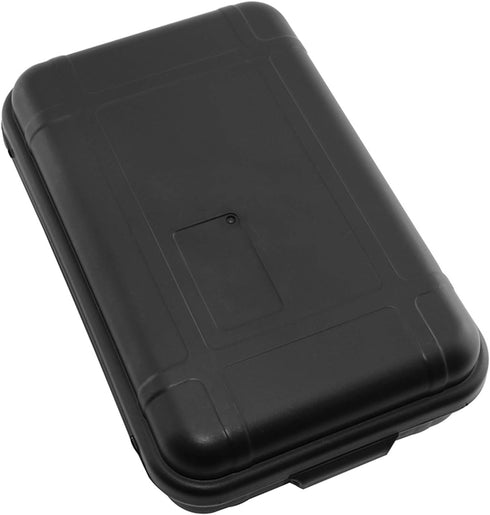 Small Outdoor Waterproof Airtight Shockproof Plastic Survival Container Carry Box with 2 U-Shape Buckle (135x80x40mm,