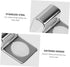4pcs Fish Tank Cover Bracket - Stainless Supports for Glass Lid Support