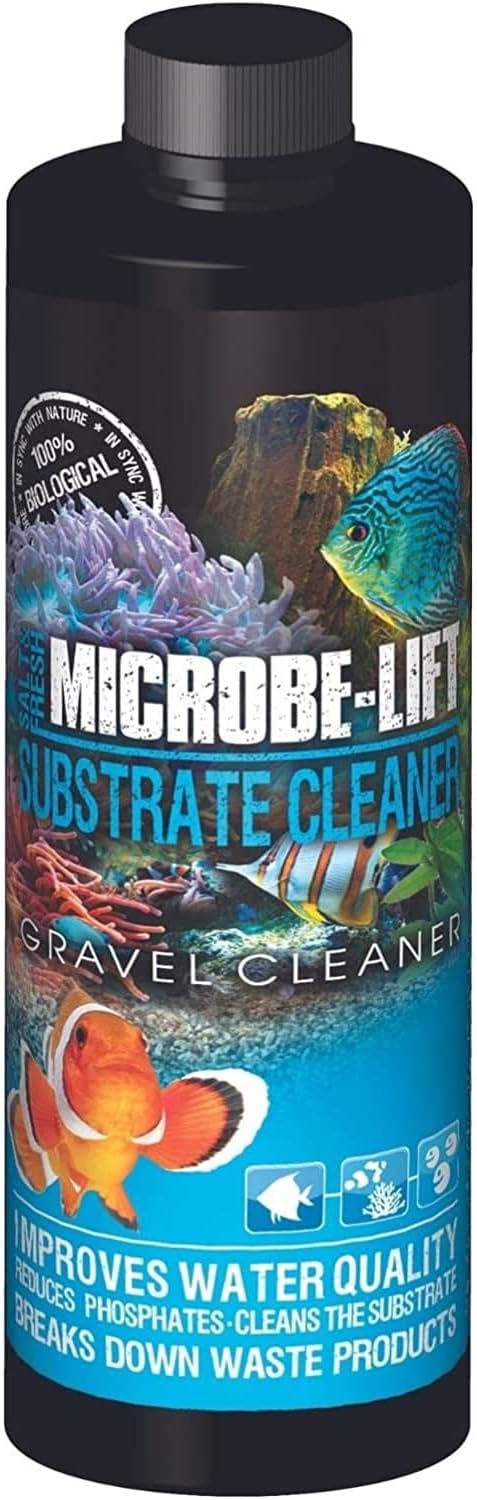 MICROBE-LIFT Professional Gravel & Substrate Cleaner, 4oz for Freshwater and Saltwater Tanks