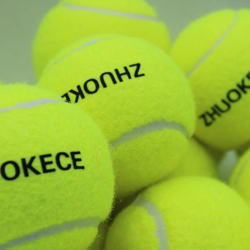 Tennis Balls, 18 Pack Training Balls, Practice Balls with Mesh Bag for Easy Transport, Pet Dog Playing Balls, Fit for