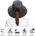 IYEBRAO 2 Pack Women's Ponytail Sun Hat, UV Protection Foldable Wide Brim Beach Cap
