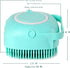 Dog Bath Brush, Pet Massage Shampoo Dispenser, Soft Silicone Rubber Bristle Brush for Dogs and Cats Shower Grooming