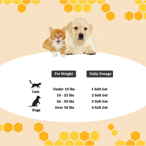 Pleasantly Warm Immune 90 Bee Propolis for Dogs & Cats, Daily System Support, Oral Care, Gum Health Supplement, Soft