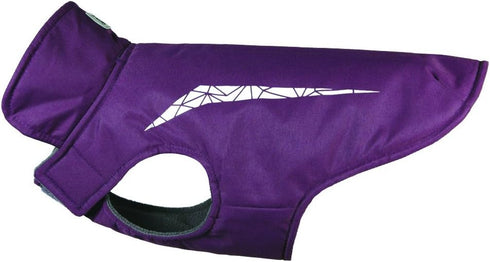 RC Pet Products Cascade Jacket Fleece Lined Water Resistant Dog Coat, Size 14 Wide, Plum Purple