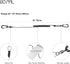 PS1 Heavy Duty Kayak Paddle Leash, Retractable Fishing Rod Tether with 5.9" Belt, 2 Pack