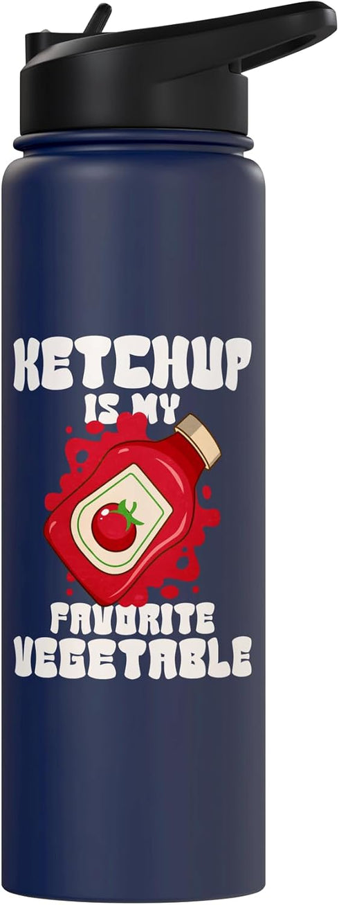 Ketchup Costume Ketchup Is My Favorite Vegetable Stainless Steel Insulated Water Bottle