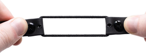 Educator Extra Small Dog Mini Double Bungee Collar, Biothane, Waterproof, Adjustable, 3/4-Inch, Black