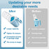 Cat Litter Scooper with Holder Kitty Litter Scoop with Bag, Cat Litter Shovel with 150 Refill Bags, Portable Cat Poop Scooper Cat Litter Container Easy to Clean Large litter box scooper Blue