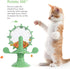Ipetboom 2Pcs 360 Interactive Pet Windmill Toy Treat Dispenser Slow Food Puzzle for Cats and Dogs Degree Rotating Iq