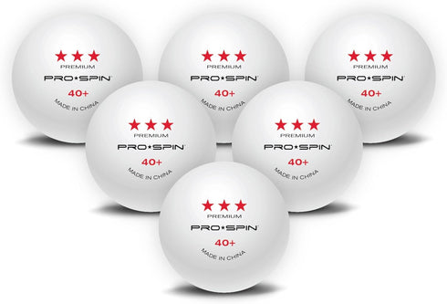 3-Star 40+ PRO-SPIN Ping Pong Balls ITTF-Approved Premium Table Tennis Balls | High-Performance ABS Professional