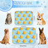 imiBBWQu Sailboat Summer 27" 22" Cooling Pad Paper Duck Yellow Dog Thick Mat Washable Grounding Pad for Dogs Cat Dog