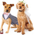 PUMYPOREITY Small Dog Tuxedo Suit Bowtie Outfit, Dog Tuxedo and Bandana Set for Chihuahua, Boston Terrier, 2
