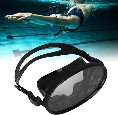Panoramic HD Snorkeling Diving Mask, Anti Fog Scuba Goggles, Toughened Glass Adult Teen Goggles with Nose Clip