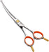 Fenice Peak 6'' Small Curved Scissors, Lightweight Dog and Cat Grooming Scissors with Safety Round Tip